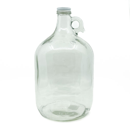 128 oz Clear Glass Growler