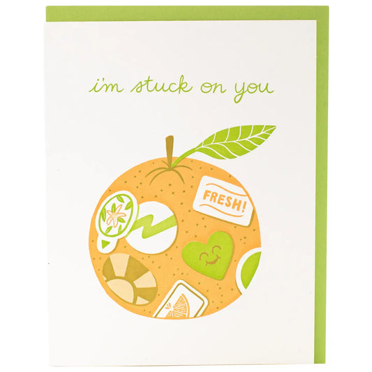 'I'm Stuck on You' Card