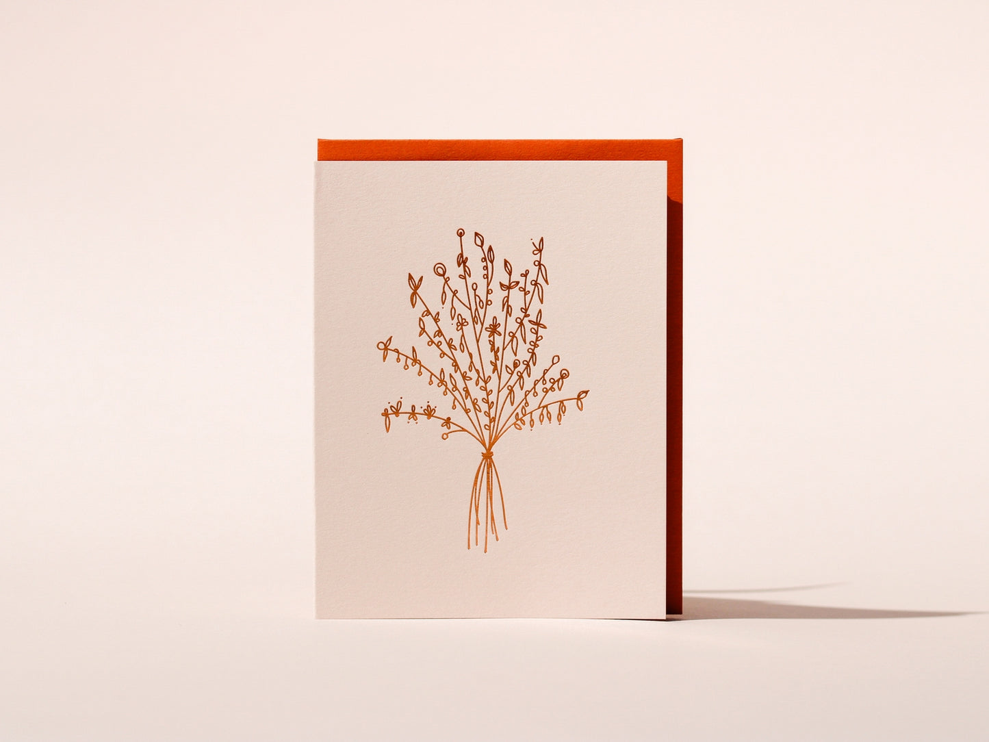 Flower Bouquet Foil Card