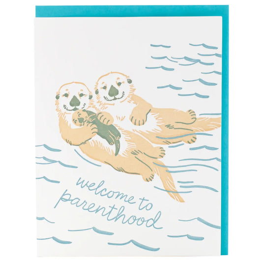 'Welcome to Parenthood' Otter Card