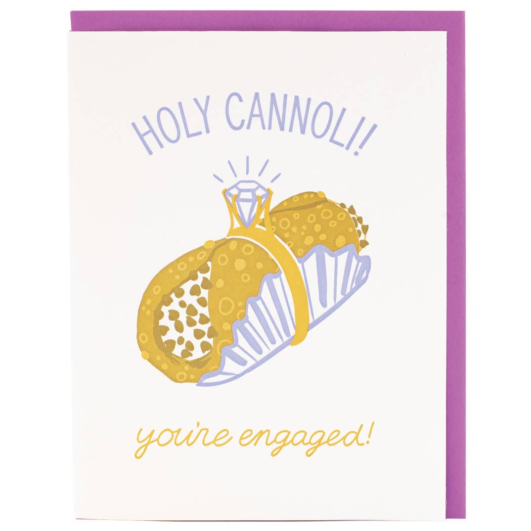 Holy Cannoli Engagement Card