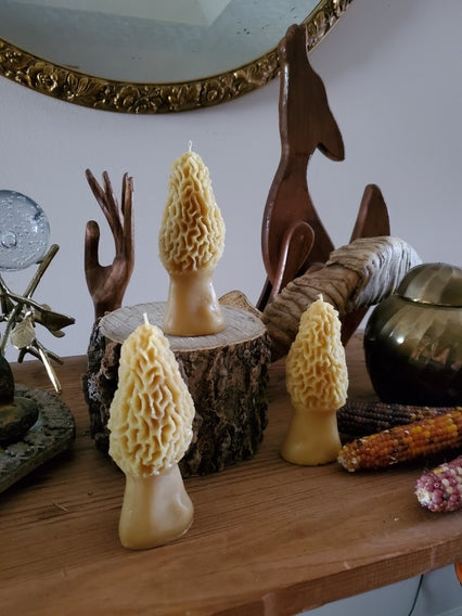 Sculpted Beeswax Candles