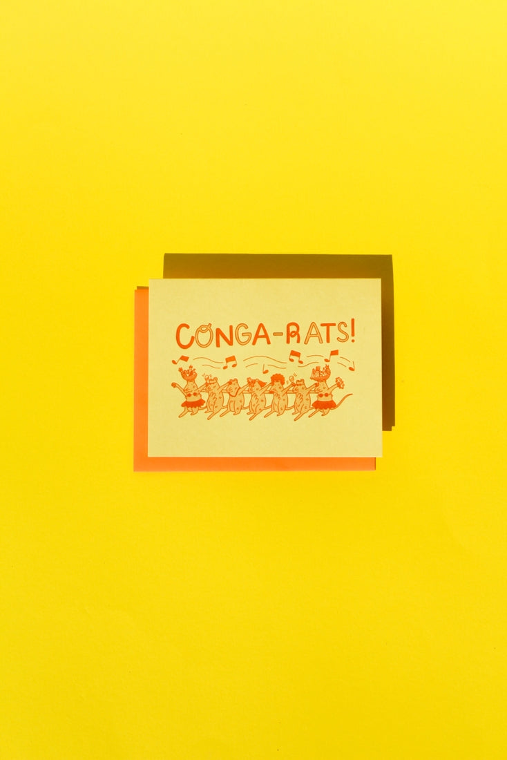 Conga-Rats Card