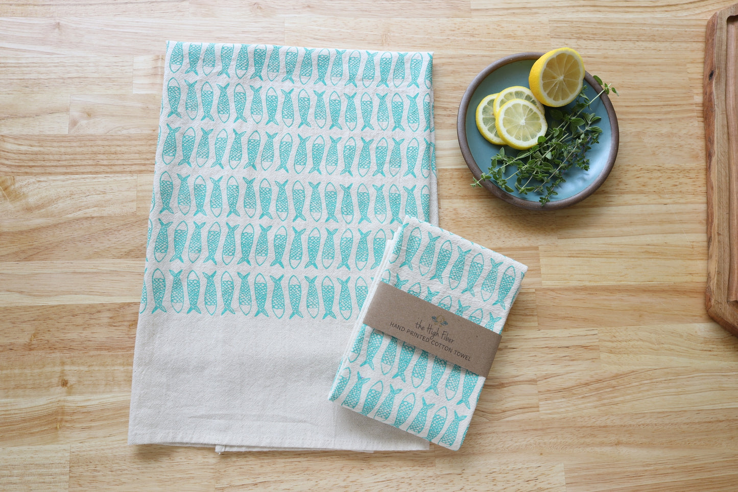 Handprinted Kitchen Towel