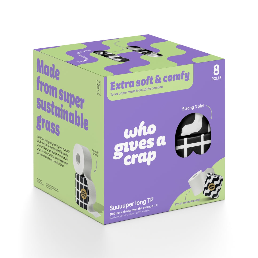 Who Gives a Crap Toilet Paper 8-Packs