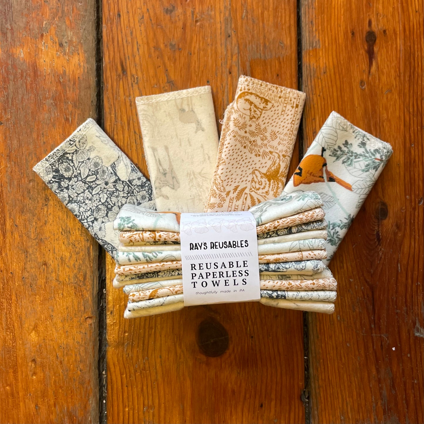 Reusable Paperless Towels - Seasonal Prints