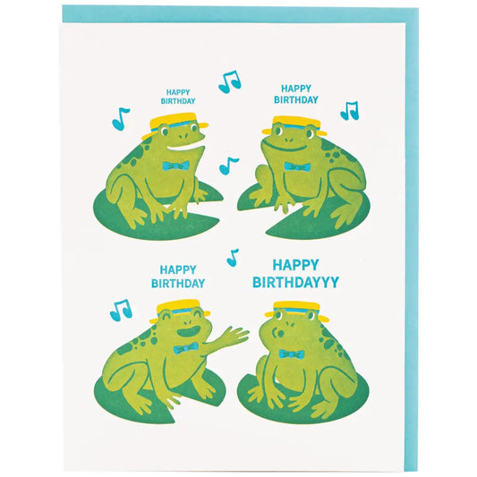 'Happy Birthday' Frog Card