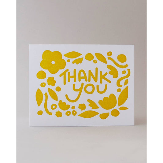 Yellow Garden Thank You Card