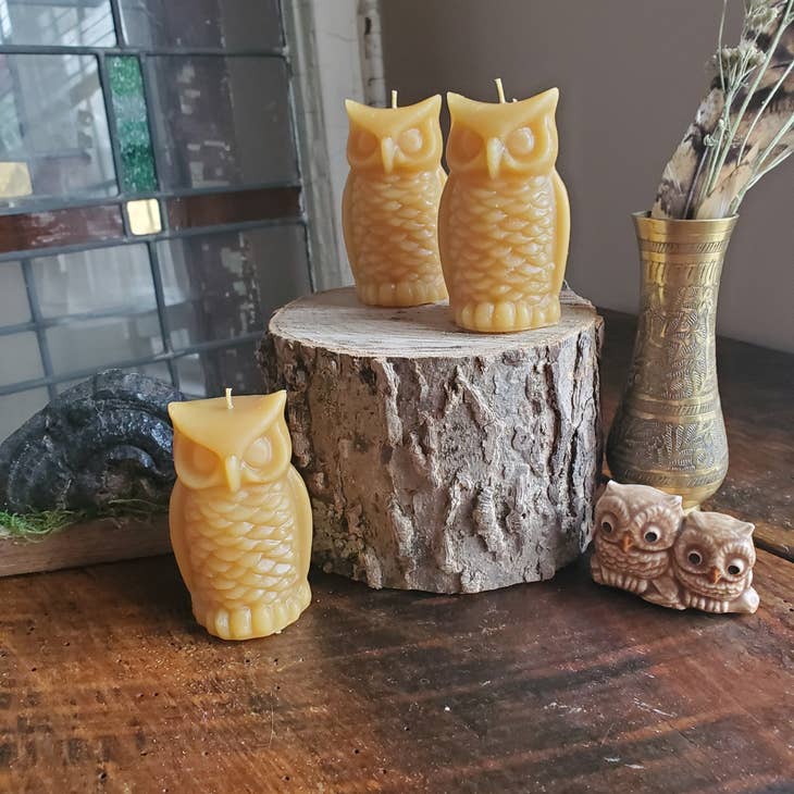 Sculpted Beeswax Candles