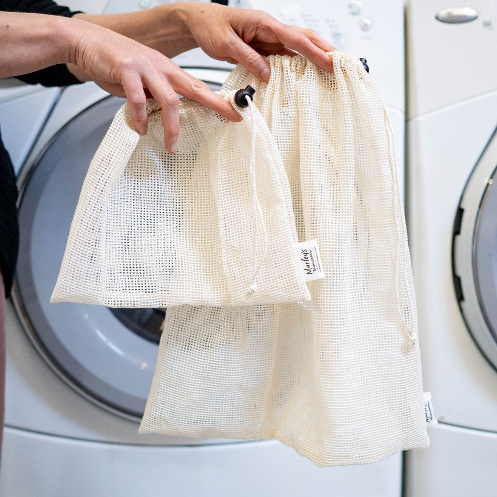 Organic Cotton Mesh Laundry Bag