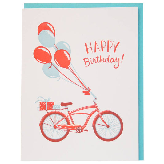 Happy Birthday Bike Card