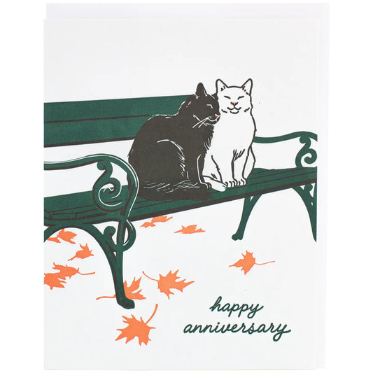 'Happy Anniversary' Cats Card