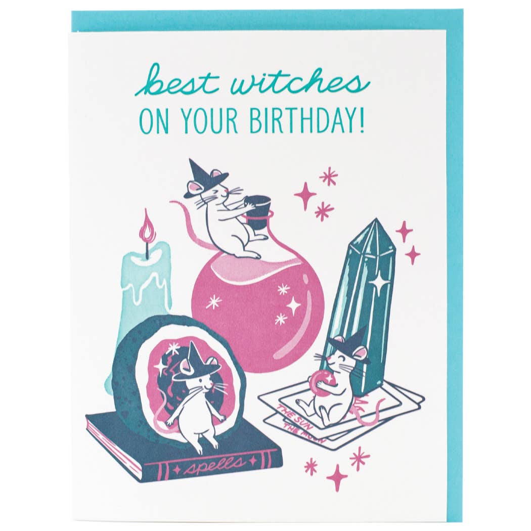 'Best Witches On Your Birthday' Card