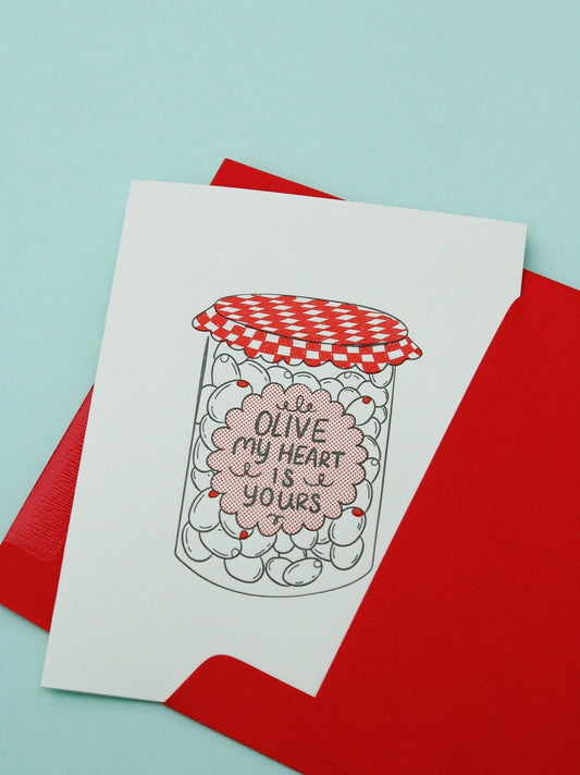 Olive My Heart Card