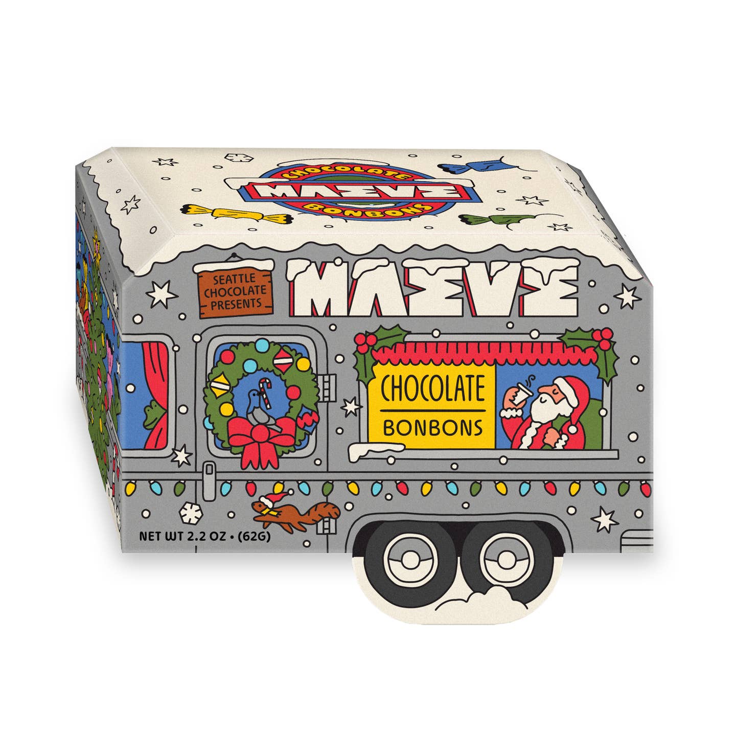 Maeve Santa's Camper Bonbon Box