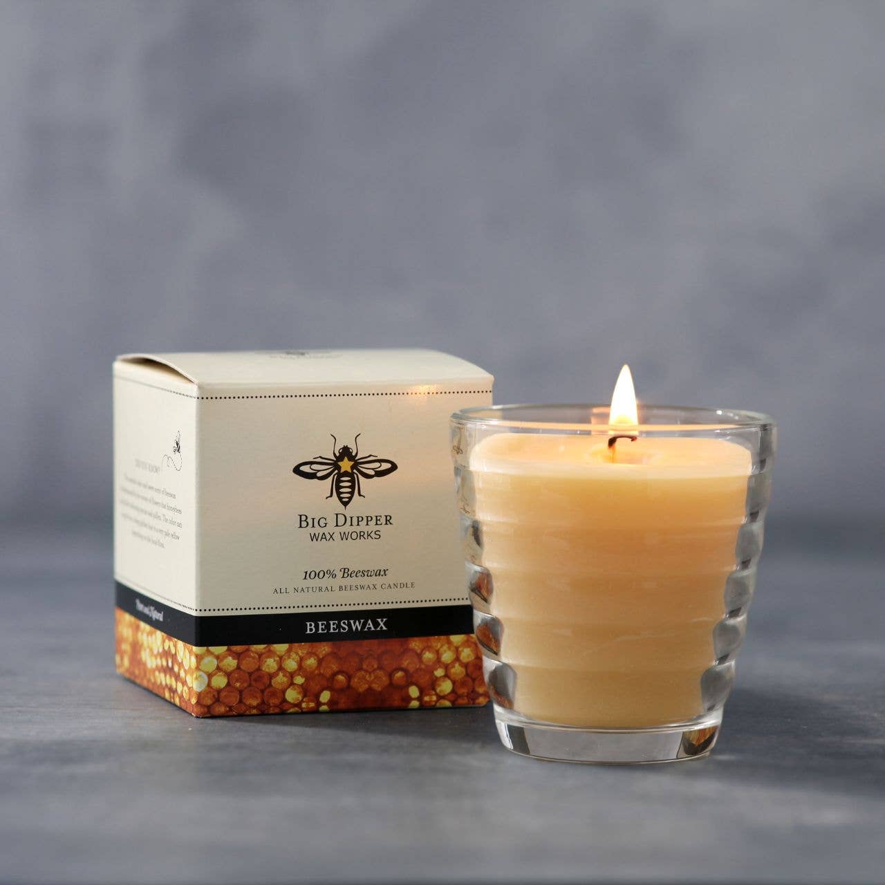 Refillable Beehive Glass Candle