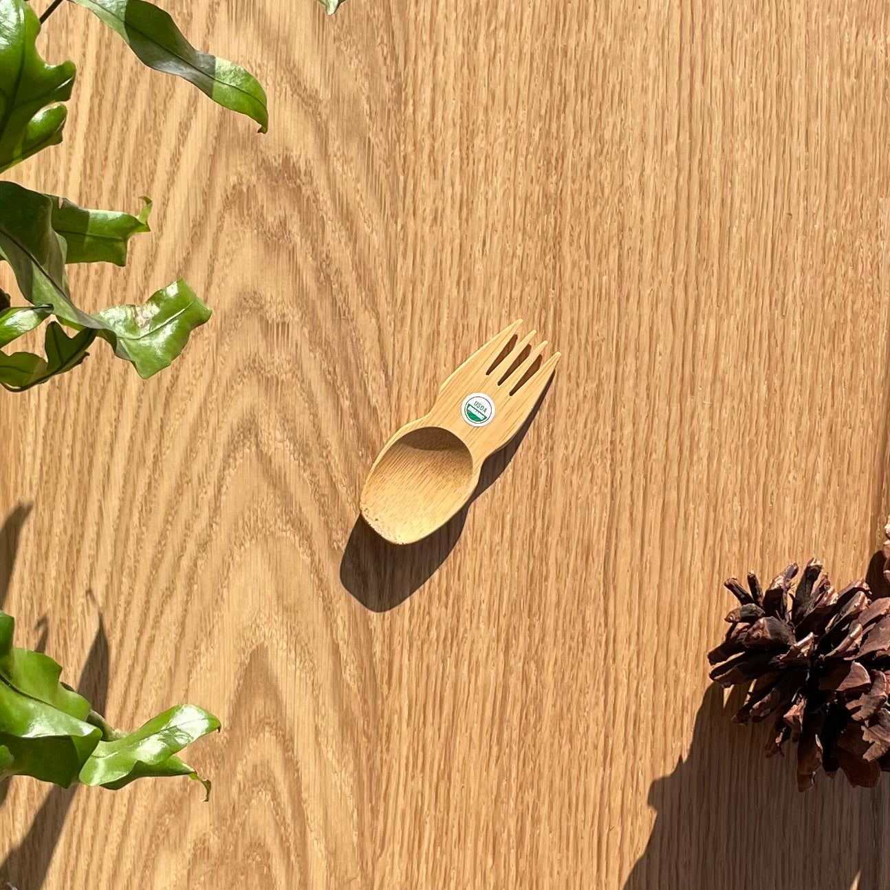 Organic Bamboo Spork (with or without Cork Cover)