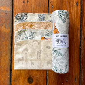 Reusable Paperless Towels - Seasonal Prints