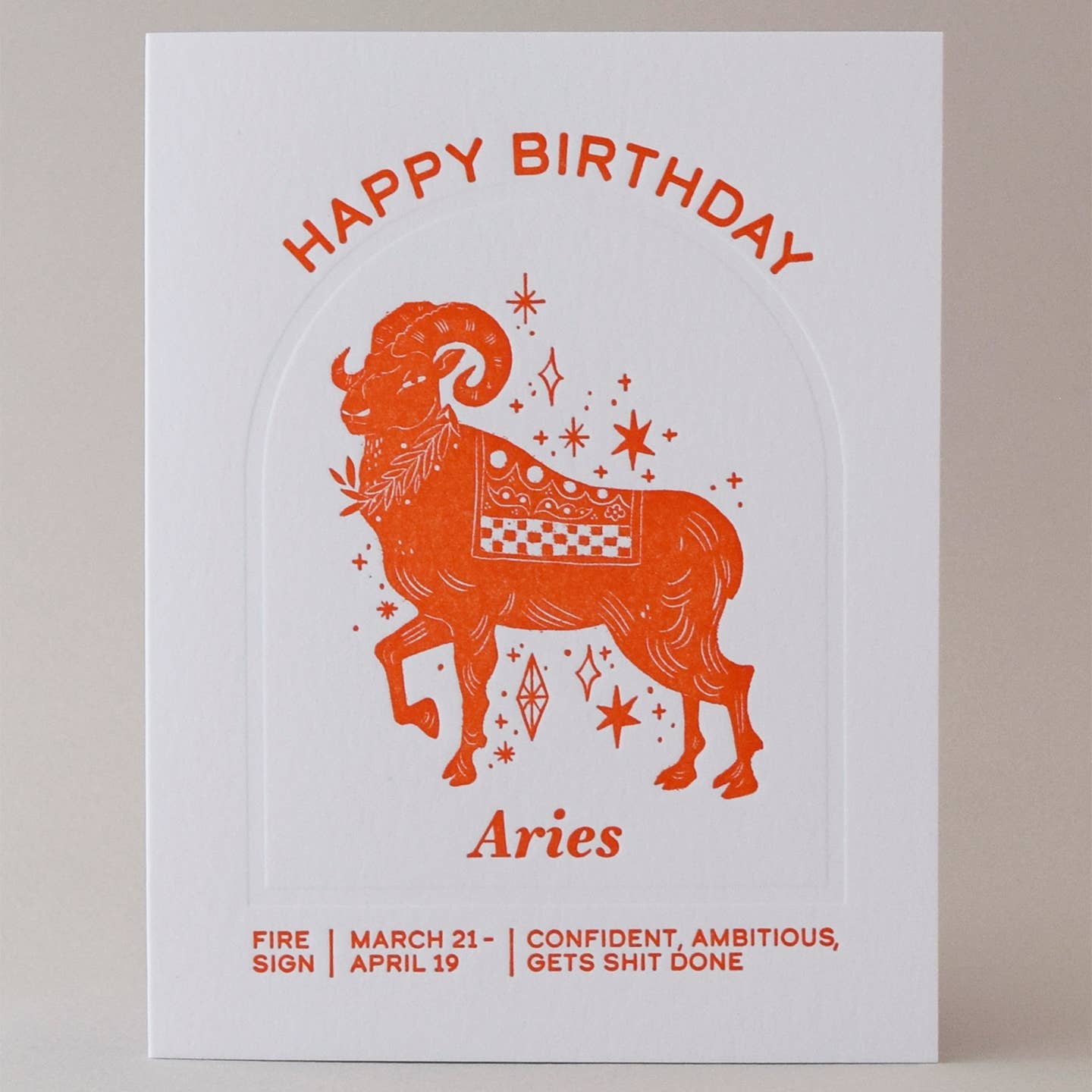 Aries Birthday Card