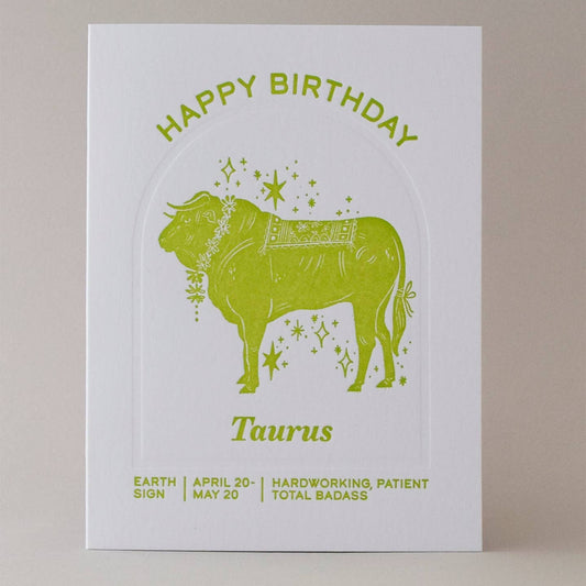 Taurus Birthday Card