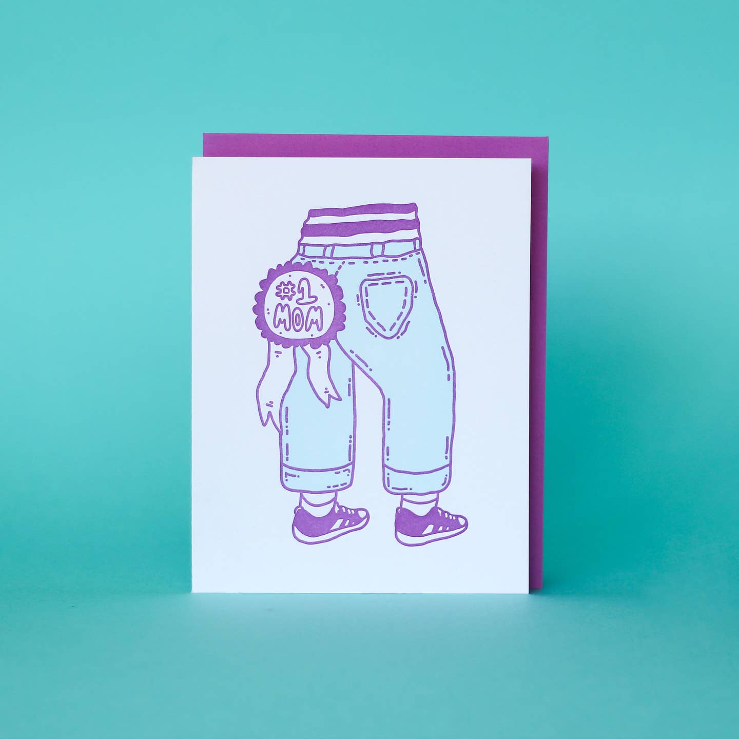 #1 Mom Jeans Card